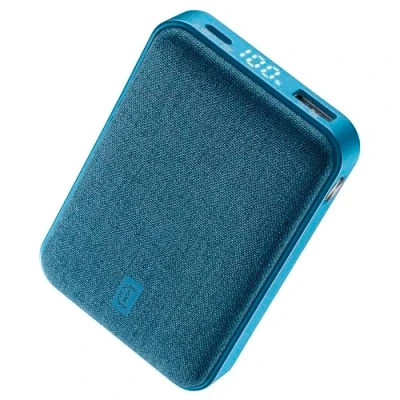 Imagen de Powerbank CellularLine GLAM, 10000 mAh, 20W, USB A + Tipo C, Azul