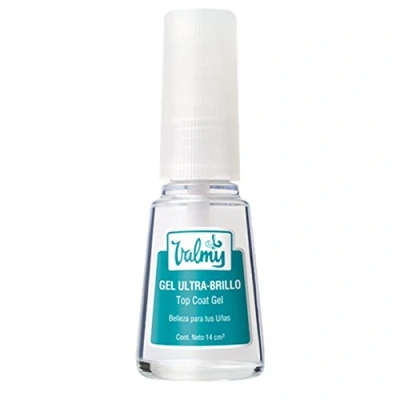 Imagen de Valmy Gel Top Coat Ultra Brillo Tratamiento de Efecto Cristal para Uñas, 1 Unidad (1 x 14 ml)