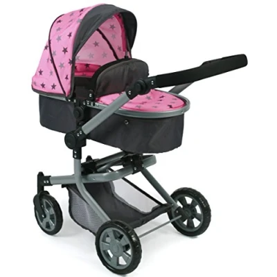 Imagen de Bayer Chic 2000 Cochecito de muñecas Mika, Color estrellita Gris, 73 x 41 82 cm (595)