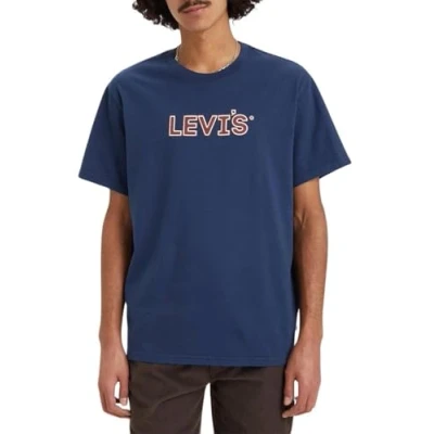 Imagen de Levi&#039;s Ss Relaxed Fit Tee Camiseta, Padded Hl Logo Dress Blues, M Hombre