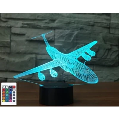 Imagen de SUPERRUIDALONG Lámpara de mesa LED acrílica con control remoto 3D, 16 colores, luces nocturnas, decoración escritorio, regalo cumpleaños, juguete para niños