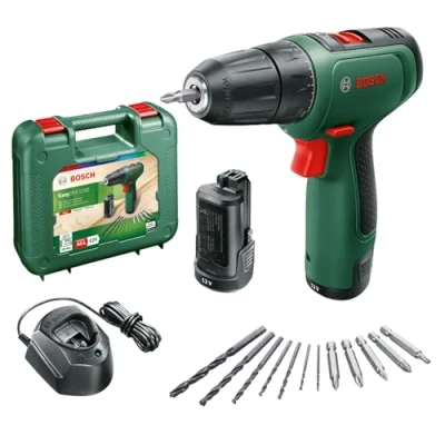 Imagen de Bosch taladro/atornillador a batería EasyDrill 1200 (2 baterías, sistema de 12 V, en maletín transporte)
