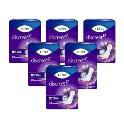 Imagen de Tena Discreet Maxi Night Estuche 6 paquetes de 12