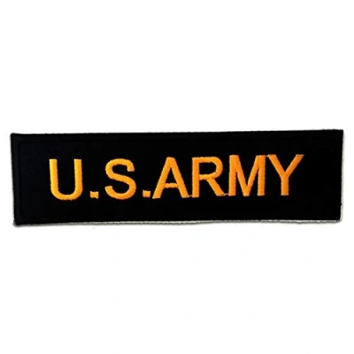 Imagen de U.S Army Parches Termoadhesivos Bordados Aplique Para Ropa, Tamaño: 12,4 x 3,5 cm