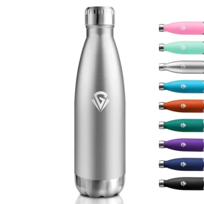Imagen de Botella Termica 750ml, Cantimplora Acero Inoxidable Reutilizable con Doble Pared, Garrafa sin BPA, para Niños, Adultos, Escuela, Oficina, Viajes, Deporte, Yoga, Senderismo