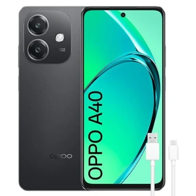 Imagen de OPPO A40 Smartphone Libre, 8GB(4GB+4GB) 128GB, Pantalla HD+ LCD 6.7&quot;, Cámara 50+2+8 MP, Android, Batería 5100mAh, Carga Rápida 45W Negro