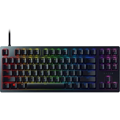 Imagen de Razer Huntsman Tournament Edition (Interruptor Rojo) Teclado para Juegos sin Llave (Teclas Ópticas Mecánicas Lineales, Teclas PBT de Doble Disparo) Intl. Diseño US (ISO) Negro