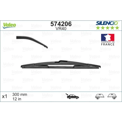 Imagen de Limpiaparabrisas Valeo Silencio Performance 574206 300mm posterior Estándar OPEL: Astra J Hatchback, Sports Tourer, GTC