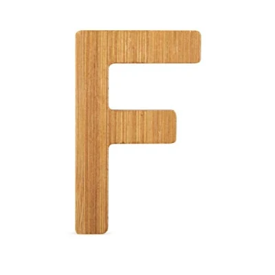 Imagen de Small Foot Letra F de bambú sostenible, Super combinable con Otras Letras como decoración o Placa Puerta, Especialmente Adecuado para Aprender a Leer (Anteriormente) niños Escolares.
