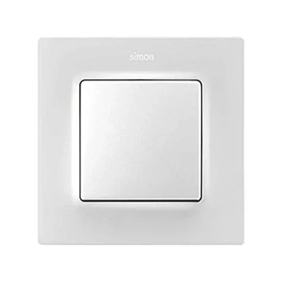 Imagen de Simon Tecla doble para mecanismos de mando, serie 82 Concept, 1 x 5,5 centímetros, color blanco mate (referencia: 8200026 090), Estándar