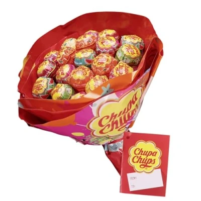 Imagen de Chupa Chups Flower Bouquet, Caramelo con Palo Original de Sabores Variados, 19 x 12 g