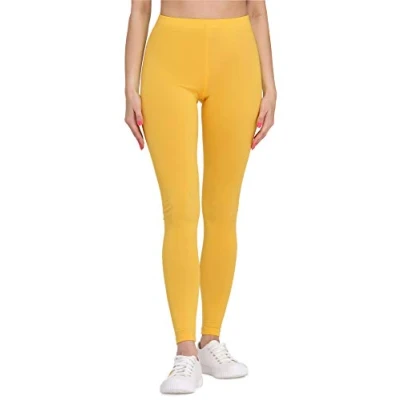 Imagen de Bellivalini Leggins Cortas de Algodón Mujer BLV50 157 (Amarillo, L)