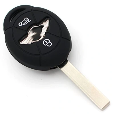 Imagen de Finest Folia Carcasa de silicona para llave coche con 2 botones, color negro