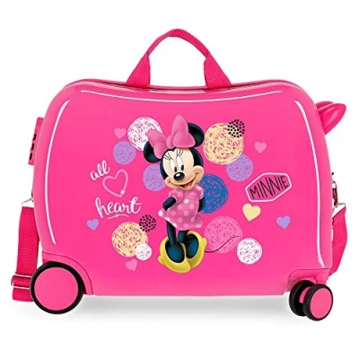 Imagen de Disney Love Minnie Maleta Infantil Rosa 50x38x20 cms Rígida ABS Cierre combinación 34L 2,3Kgs 4 Ruedas Equipaje de Mano