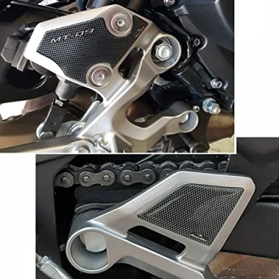 Imagen de Resin Bike Adhesivos de Moto Compatibles con Yamaha MT 09 2013 2020. Protección Placa Bienvenida Choques y Arañazos Moto. Adhesivo 3D Resinado Efecto Carbono Made in Italy