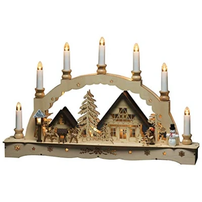 Imagen de Konstsmide Christmas Arco de luz LED Velas, transformador o pilas