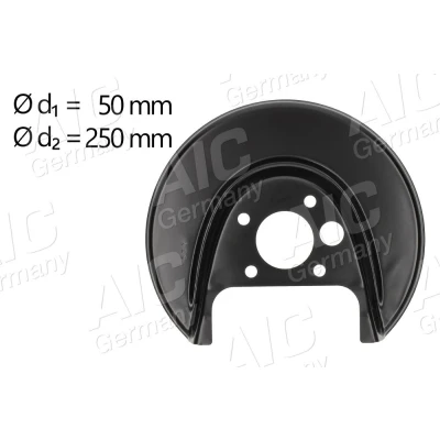 Imagen de AIC 54704 Chapa Protectora de Disco Freno Eje trasero, derecha SEAT: Leon I Hatchback, AUDI: TT Coupé, A3 VOLKSWAGEN: Golf 4