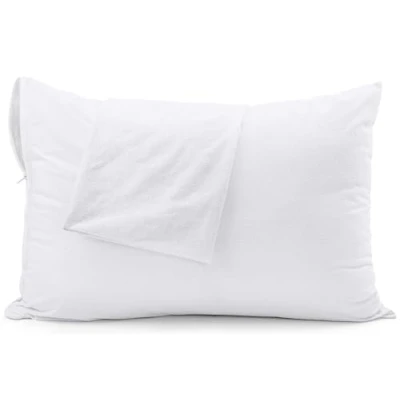 Imagen de Utopia Bedding Protector De Almohada Impermeable 50 x 80 cm (Juego 2) con Cremallera, Funda Rizo Certificado Oeko Tex
