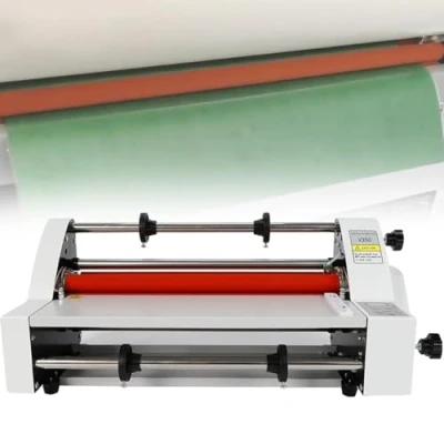 Imagen de AUTUMFLATGAO Laminadora Térmica De Rollos En Frío Y Caliente, 13&quot; Máquina Térmica, 350mm Una O Dos Caras, Pantalla Digital, Control Temperatura, Uso Escuelas Oficinas