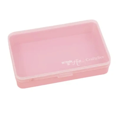 Imagen de Craftelier Mini Caja de Organización con 1 Compartimento para Materiales Scrapbooking y Manualidades Dimensiones 14,6 x 9,1 3,2 cm (5.75&quot; 3.6&quot; 1.25&quot;) Color Rosa