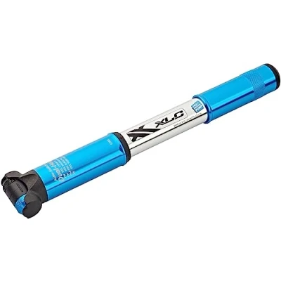 Imagen de XLC Luftpumpe Und Minipumpe Race Pu r03 Material de Bicicleta, Unisex Adulto, Silber/Blau, 22x3x3cm