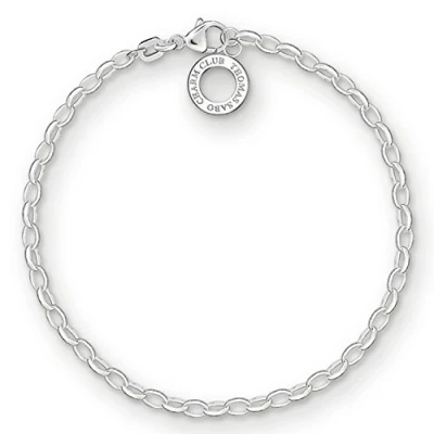 Imagen de Thomas Sabo Pulsera con dijes clásica de plata ley 925 X0163 001 12 M