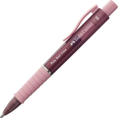 Imagen de Faber Castell 145753 Poly Ball View, Mine XB, Rose Shadow, 1 unidad