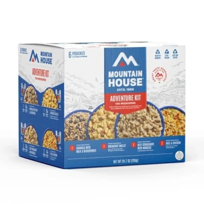 Imagen de Mountain House Adventure Weekender Kit Comida liofilizada para acampar y mochileros 12 porciones
