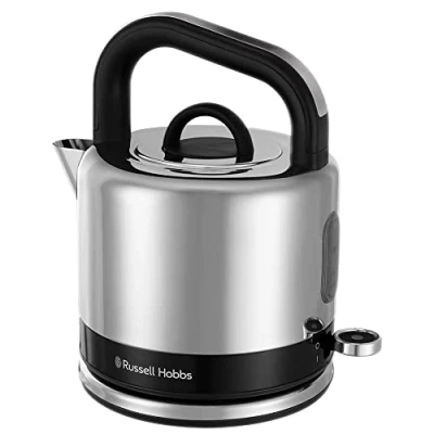 Imagen de Russell Hobbs Hervidor de Agua Eléctrico Distinctions Black 1,5 litros, 2400 W, Filtro Antical, Zona Ebullición Rápida, Base 360, Indicador Nivel Agua, Acero Inoxidable, Negro 26420 70