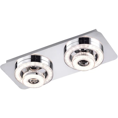 Imagen de JUST LIGHT. Lámpara LED de techo Tim cuadrada con 8 anillos