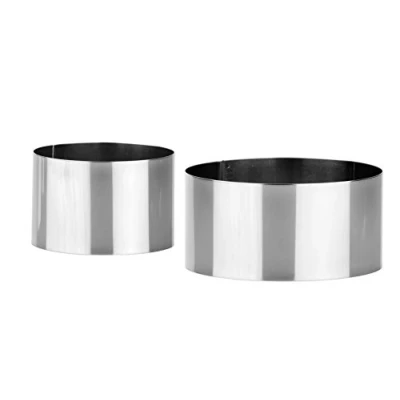 Imagen de Tescoma MOLDES EMPLATAR GrandCHEF, 2 PZS, Acero Inoxidable, Assorted, ø 7,5 10,5 cm