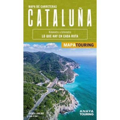 Imagen de Mapa de carreteras Cataluña (desplegable), escala 1:400.000 (Mapa Touring)