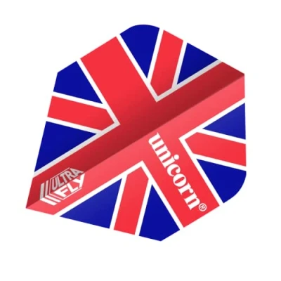 Imagen de Unicorn Ultrafly.100 Plus Bandera de Reino Unido Ultrafly Vuelos para Dardos, Unisex, Union Jack