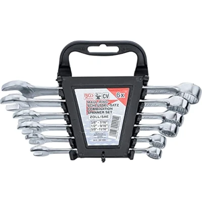 Imagen de BGS 32100 Juego de llaves combinadas medidas en pulgadas 3/8&quot; 11/16&quot; 6 piezas