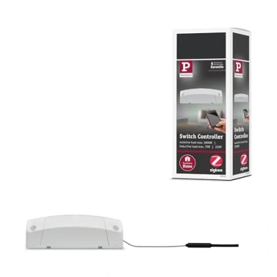 Imagen de Paulmann 50043 Smarthome ZigBee Cephei Controller de conmutación máx. 1000 W 230 V CA Conmutador 50043, compatible con Amazon Echo Plus