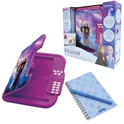 Imagen de Lexibook Frozen, Diario Secreto electrónico con bolígrafo y Cuaderno incluidos, Interactivo, contraseña, Funciones Divertidas, Efectos de Sonido, Morado/Azul, Color (SD50FZ)