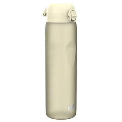 Imagen de Ion8 Botella de Agua 1 Litro, 1000 ml, a Prueba Fugas, Fácil Abrir, Cerradura Segura, Asa Transporte, Apta para Lavavajillas, Sin BPA, Ideal Deporte y Gimnasio, Blanco Cremoso
