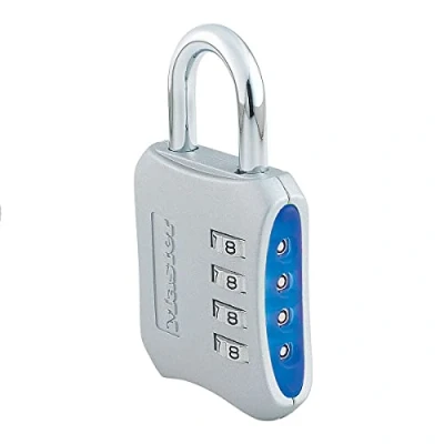 Imagen de Master Lock 653EURD Candado con Combinación y Cuerpo de Zinc, Color aleatorio, 8,6 x 5 1,5 cm