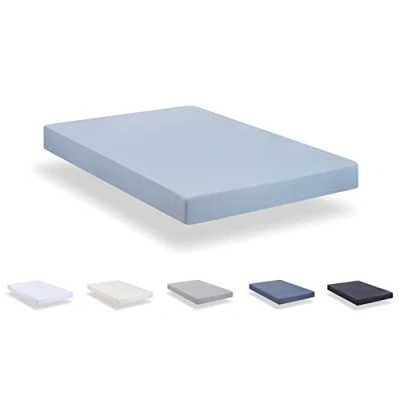 Imagen de Todocama Sábana Bajera Ajustable de Microfibra cepillada Extra Suave. (Cama 105 x 190/200cm, Azul Claro)