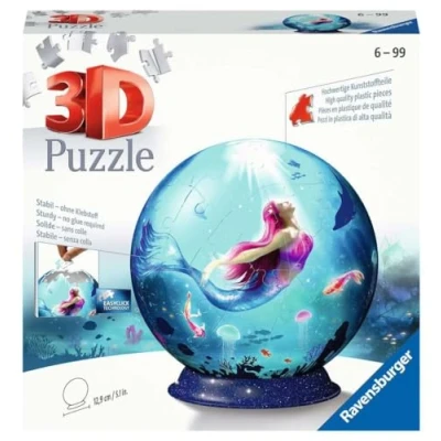 Imagen de Ravensburger Bola de Rompecabezas Meerjungfrauen Puzzle 3D 11250, diseño Sirenas Encantadoras, 72 Piezas, a Partir 6 años, Multicolor