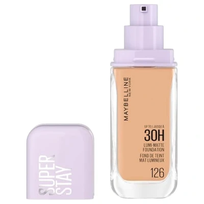 Imagen de Maybelline New York Base de Maquillaje, Hasta 30H, Acabado Mate Luminoso, Lumi Matte, Tono 126