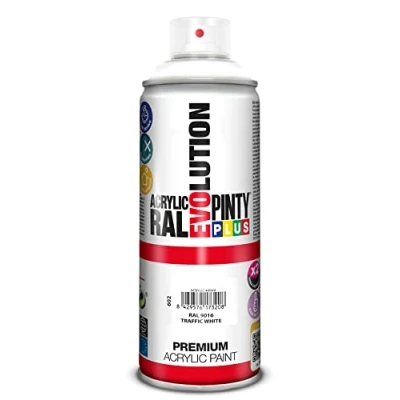 Imagen de Pintyplus Evolution Pintura spray acril, Blanco 9016/602, 400 ml