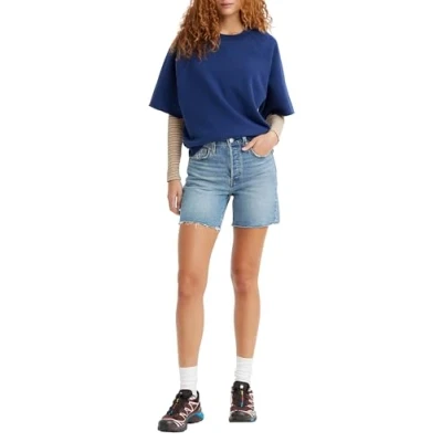 Imagen de Levi&#039;s 501 MID Thigh Shorts vaqueros, Mujer, Talla: 24, Odeon