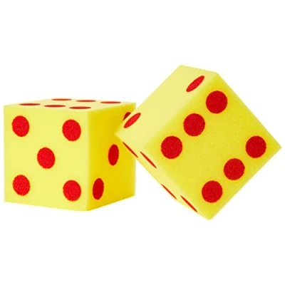 Imagen de Learning Resources Dados gigantes de puntos espuma blanda (set 2)