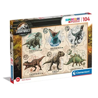 Imagen de Clementoni Puzzle Infantil 104 Piezas Jurassic World Desde 6 años (27179)