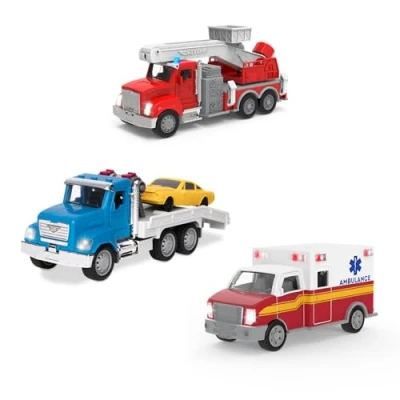 Imagen de Driven by Battat Micro Emergency Fleet, Multicolor, One Size (Branford WH1311Z)