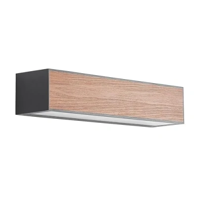 Imagen de lámpara de pared exterior &#039;Miraz&#039; (Moderno) en Marrón hecho Aluminio (2 llamas, E27) Arcchio lámparas para aplique, LED exterior, aplique