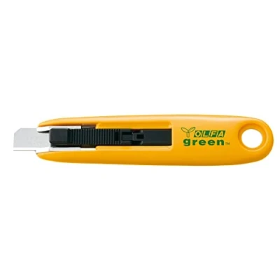 Imagen de Olfa SK 7GREEN Cúter con recogida automática de la cuchilla, 12,5 mm, fabricado plástico reciclado