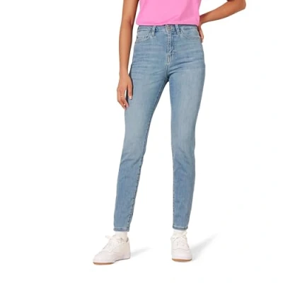 Imagen de Amazon Essentials Pantalón Vaquero Pitillo de Talle Alto Mujer, Lavado Claro, 36