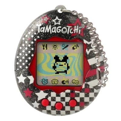 Imagen de BANDAI Tamagotchi Mascota Virtual Original Rock Glitter, Multicolor 42984 Juguete electrónico para Mayores de 8 años, Vuelve tu Electronica preferida con Otros diseños